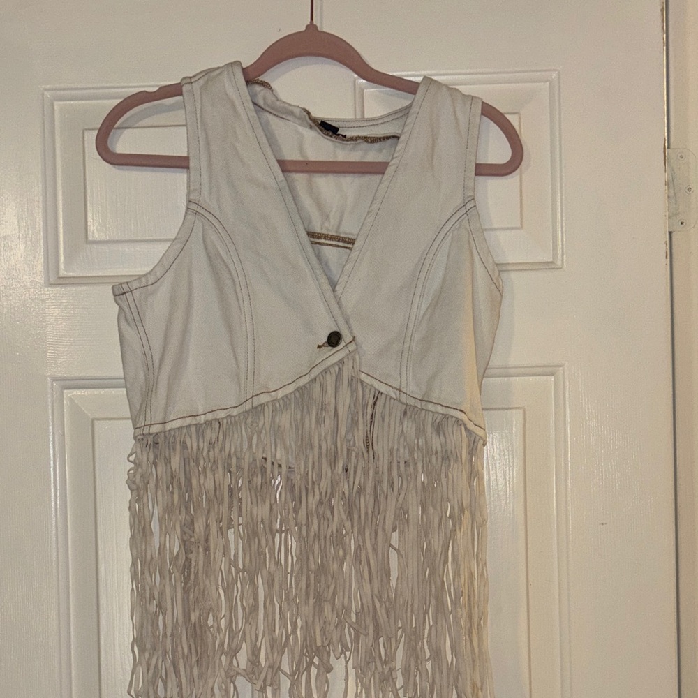 Nasty gal fringe vest